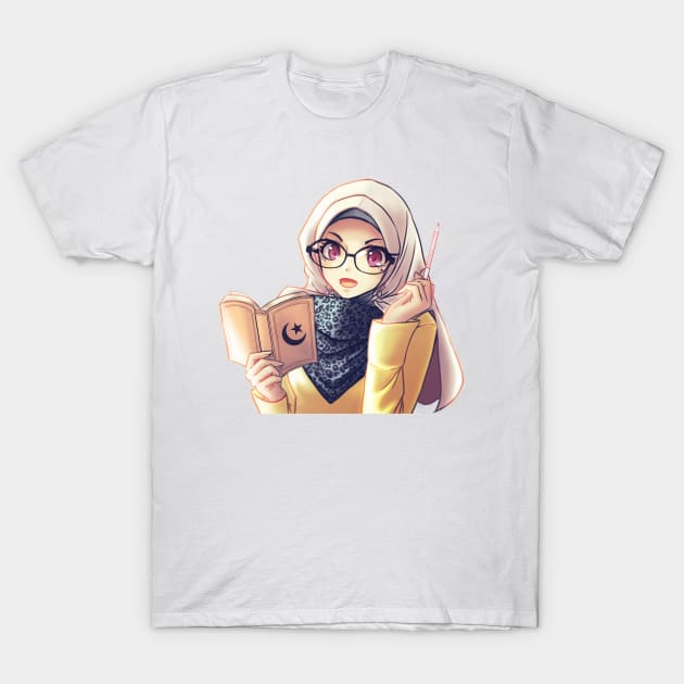 Muslim girl T-Shirt by kotchiyuuki